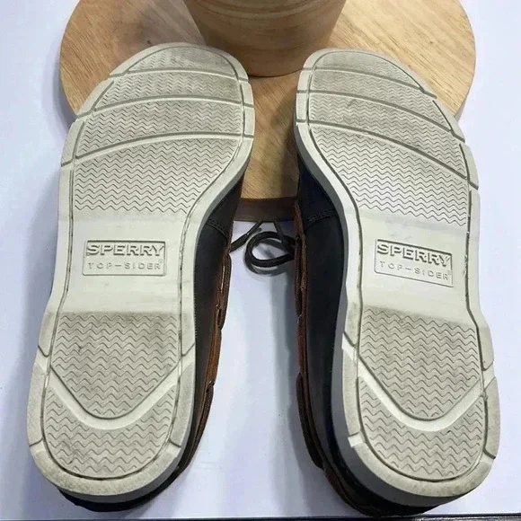 Men’s Sperry top-sider shoes leather and corduroy size 10.5M - Picture 4 of 6
